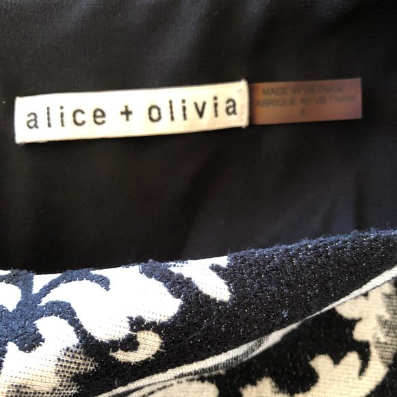 Alice + Olivia Black and White Mini Dress - Picture 13 of 15